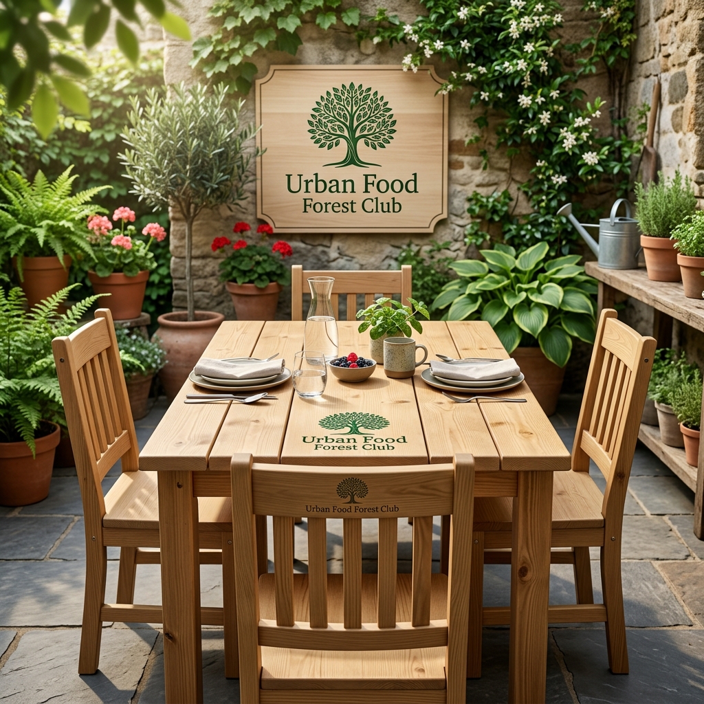 Heavy-Duty Treated Pine Farm Breakfast Table (4-Seater)