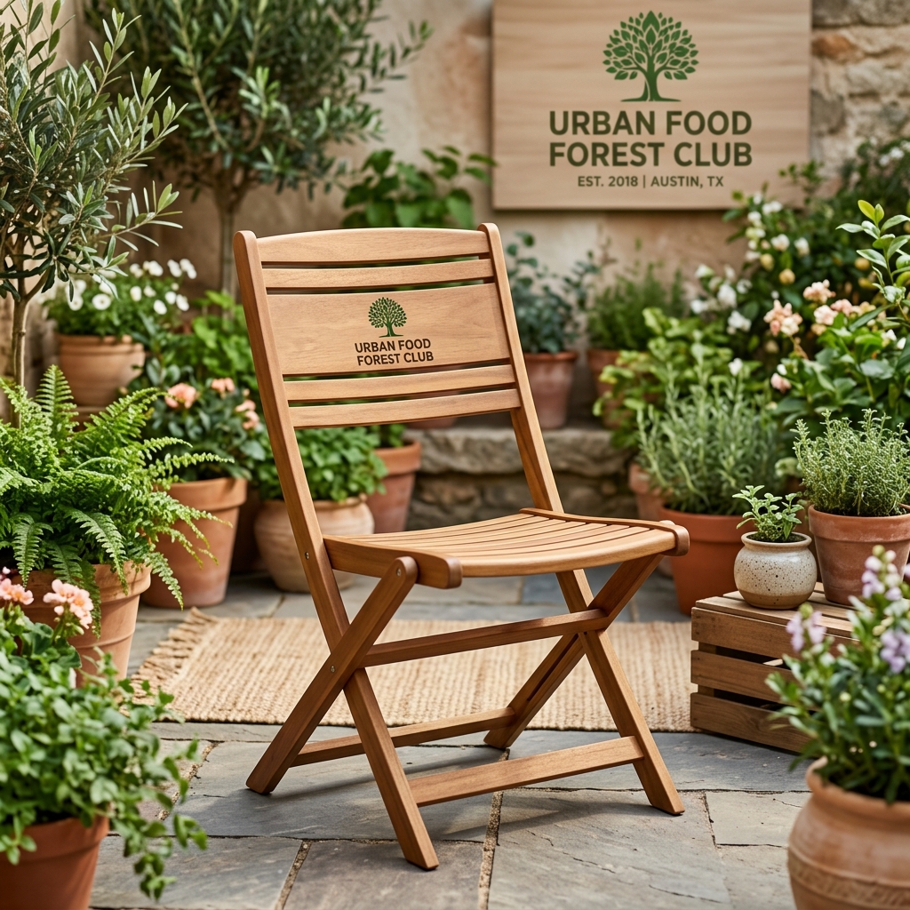 ForestForged Stacking Teak Armchair