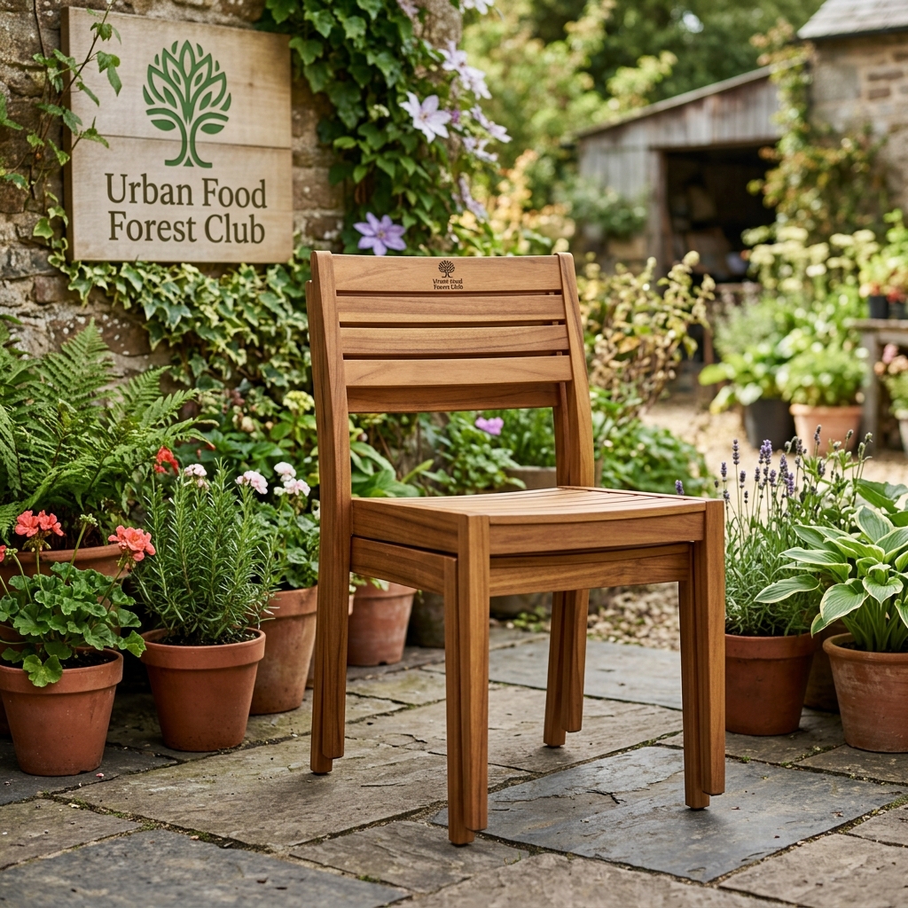Syntropic Backless Acacia Dining Stool