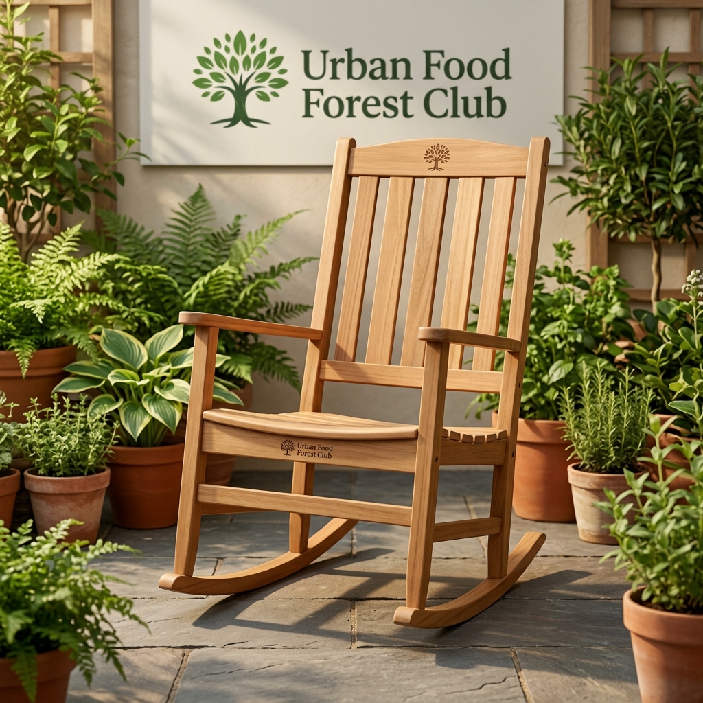 ForestForged Stacking Eucalyptus Armchair