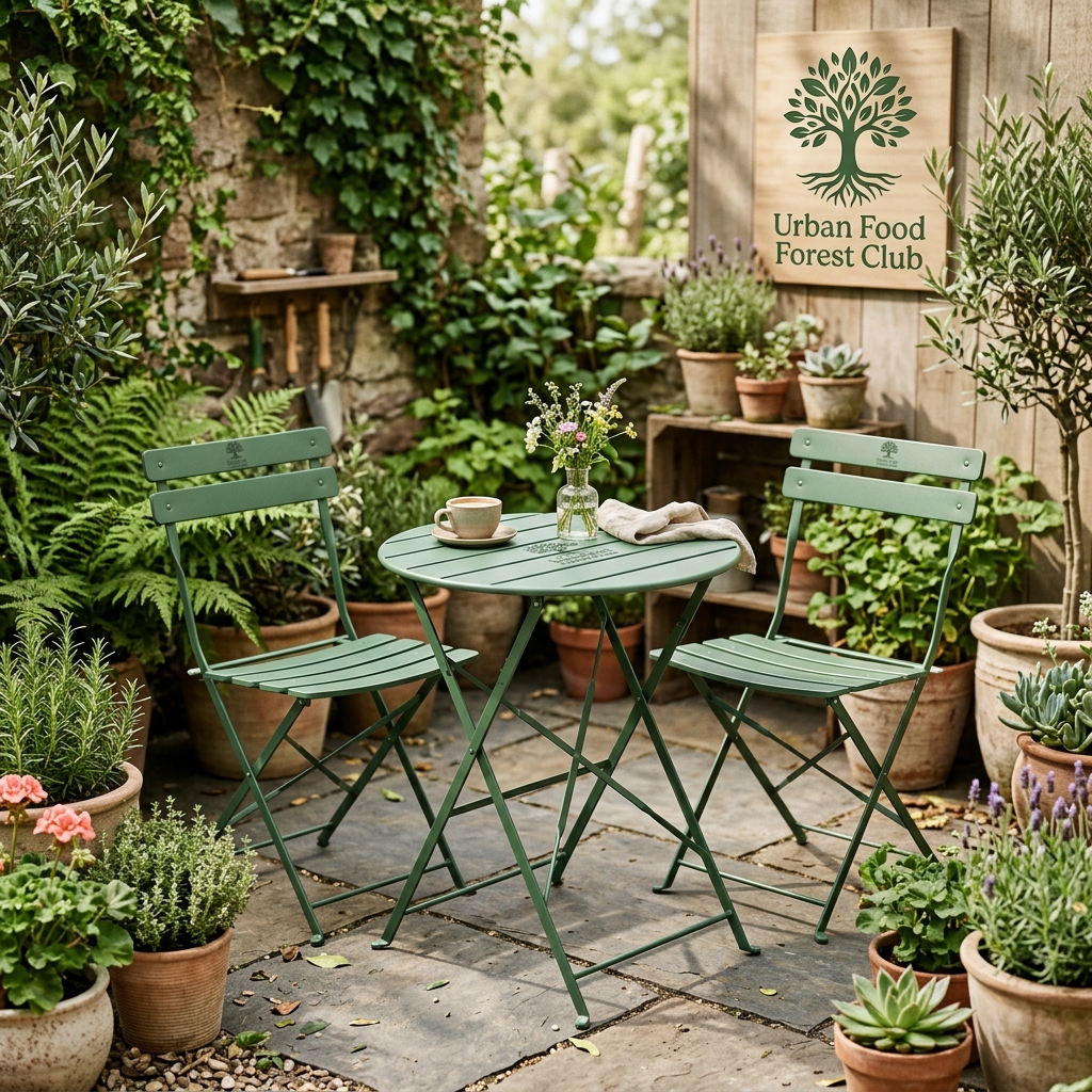 Sundsö Balcony Bistro Set - Forest Green Powder Coat