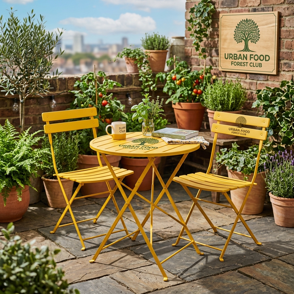 Sundsö Balcony Bistro Set - Mustard Harvest Yellow