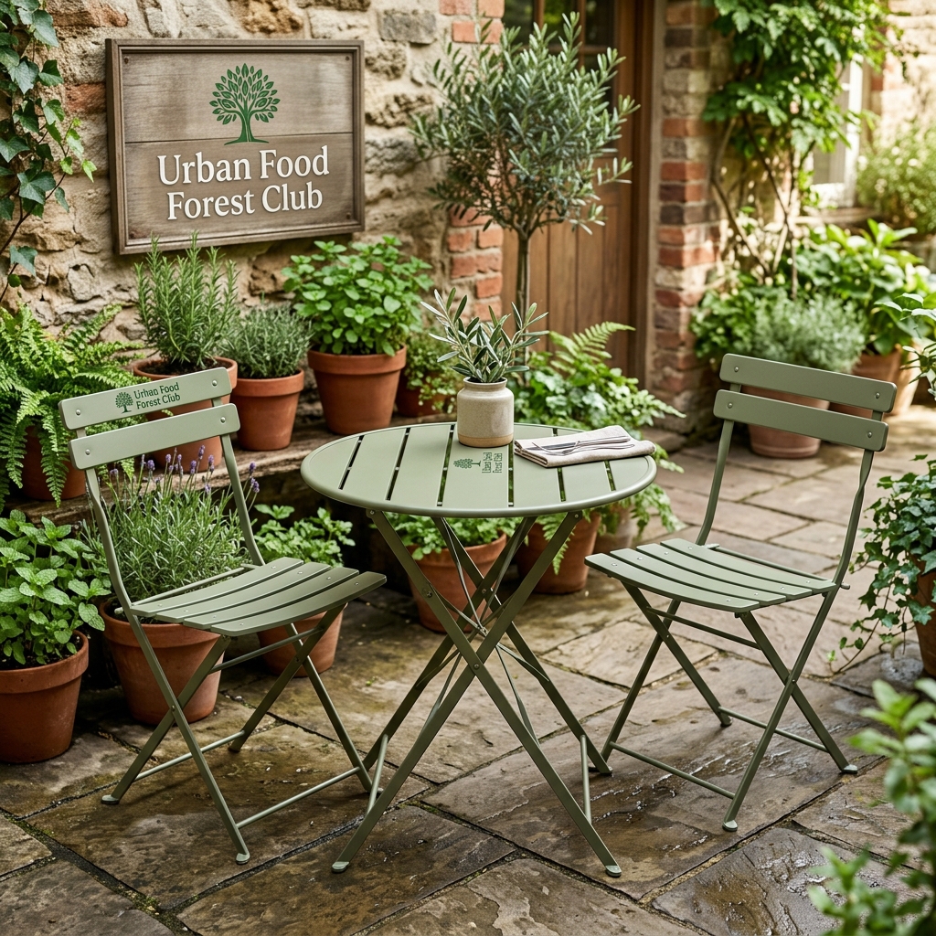 Sundsö Balcony Bistro Set - Olive Sage Edition