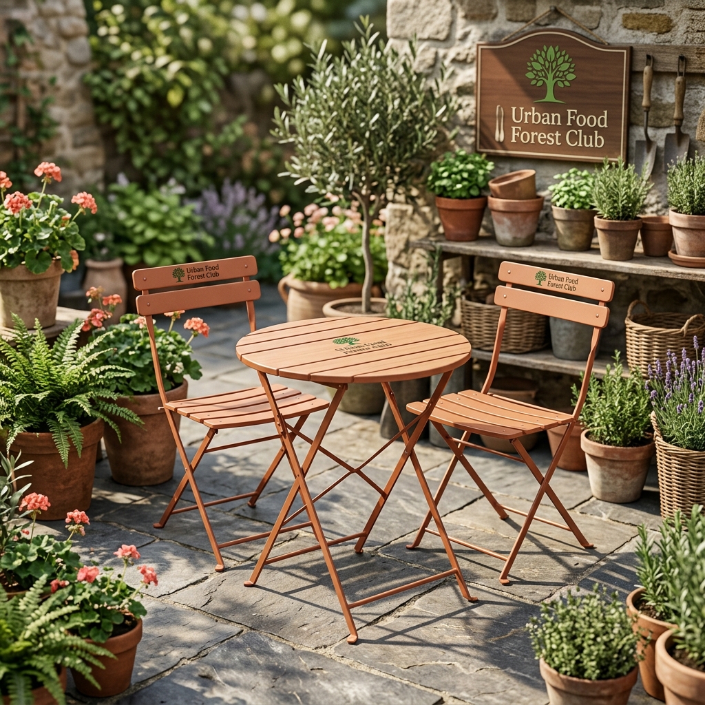 Sundsö Balcony Bistro Set - Terracotta Clay Edition