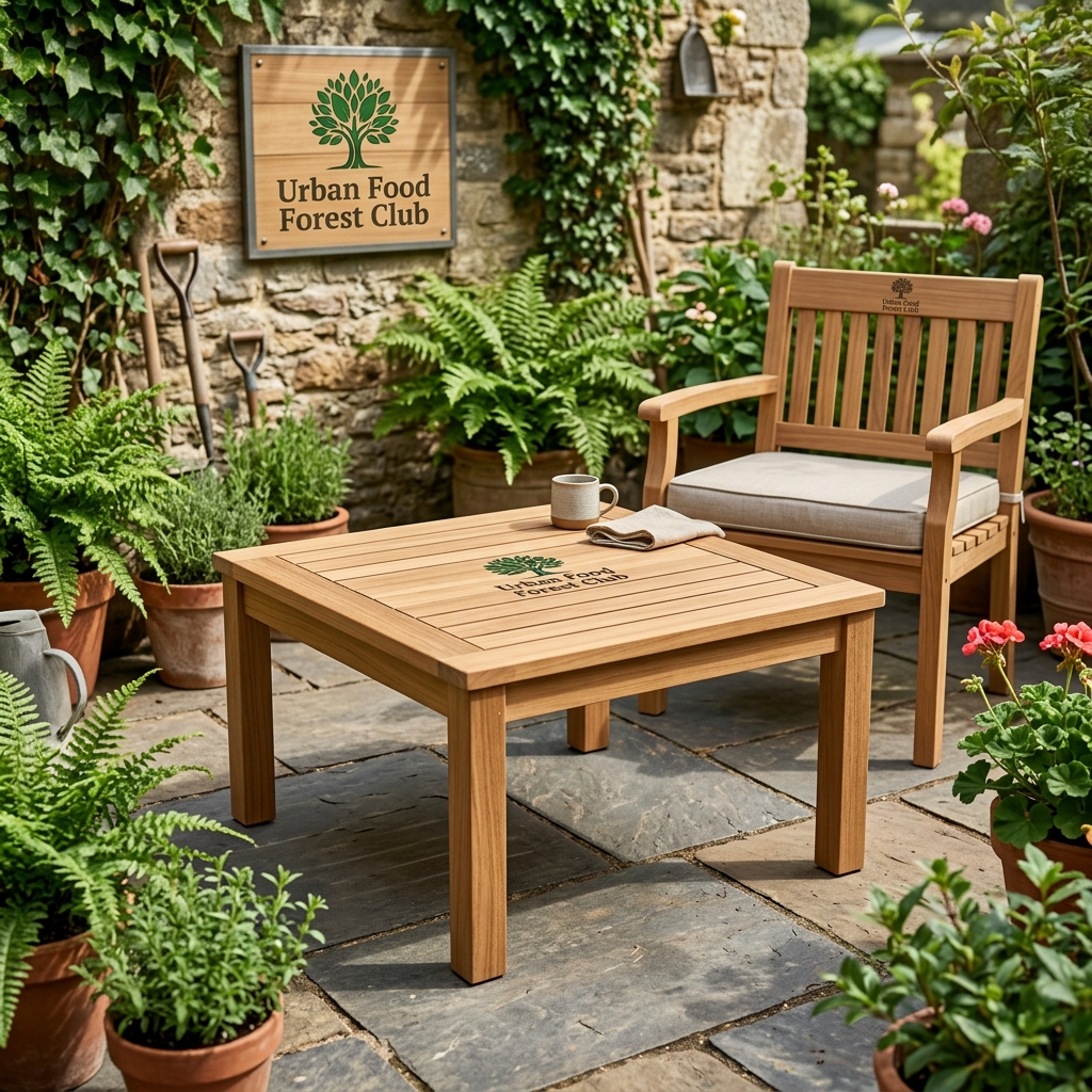 Teak Wood Square Coffee & Cocktail Table (60x60 cm)