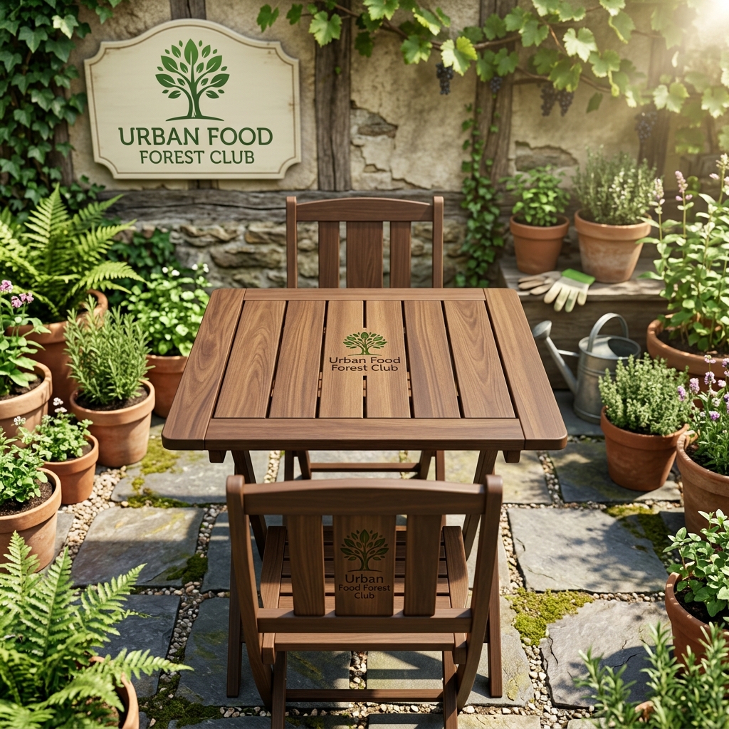 Thermowood Weather-Proof Square Bistro Table