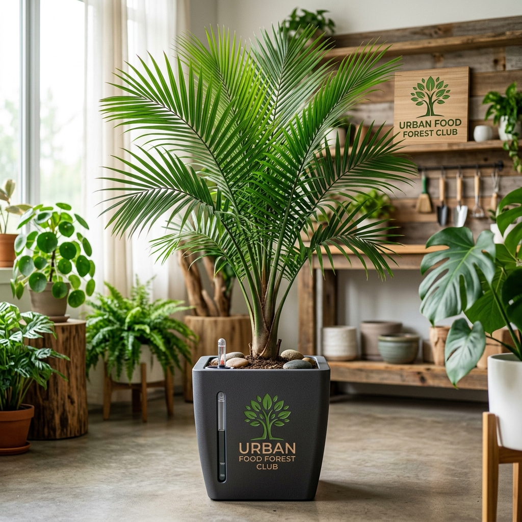 Majesty Palm with Self-Watering Pot