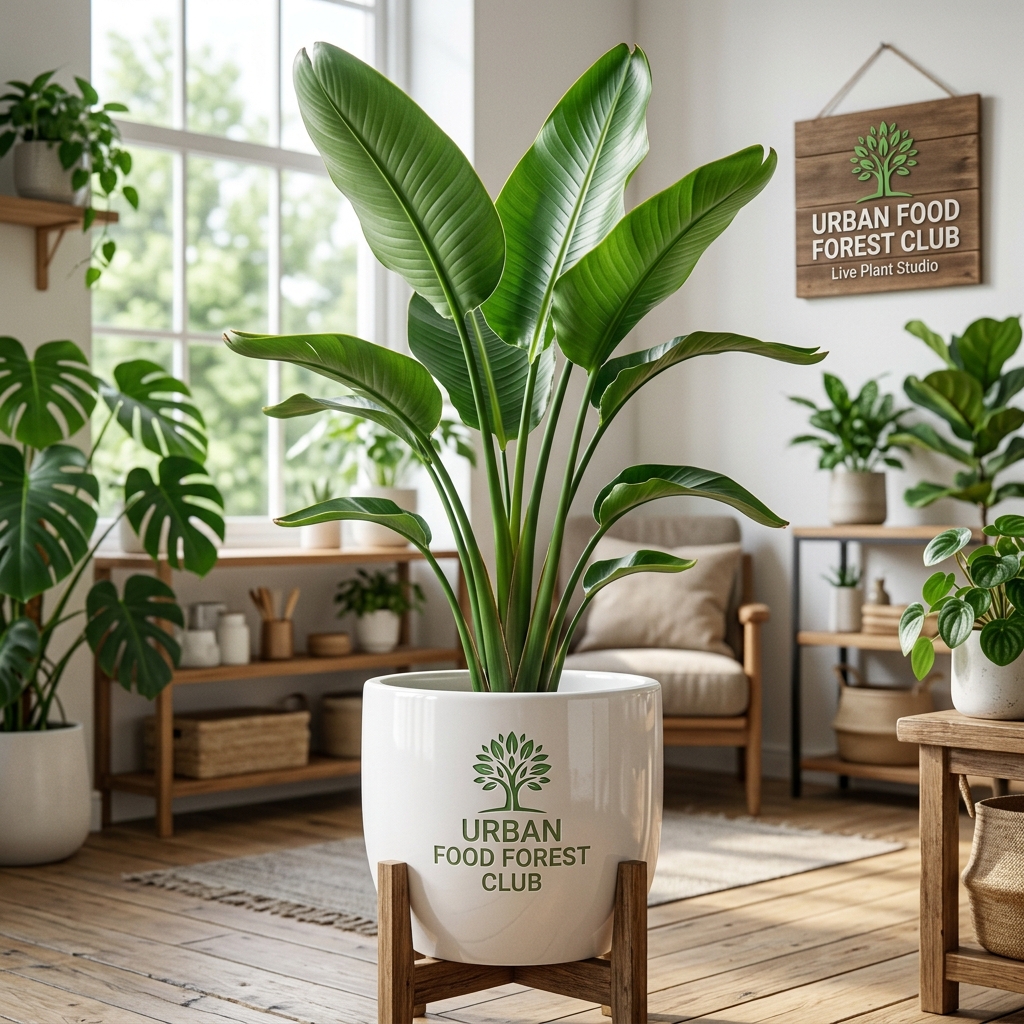 Bird of Paradise in Ceramic Planter