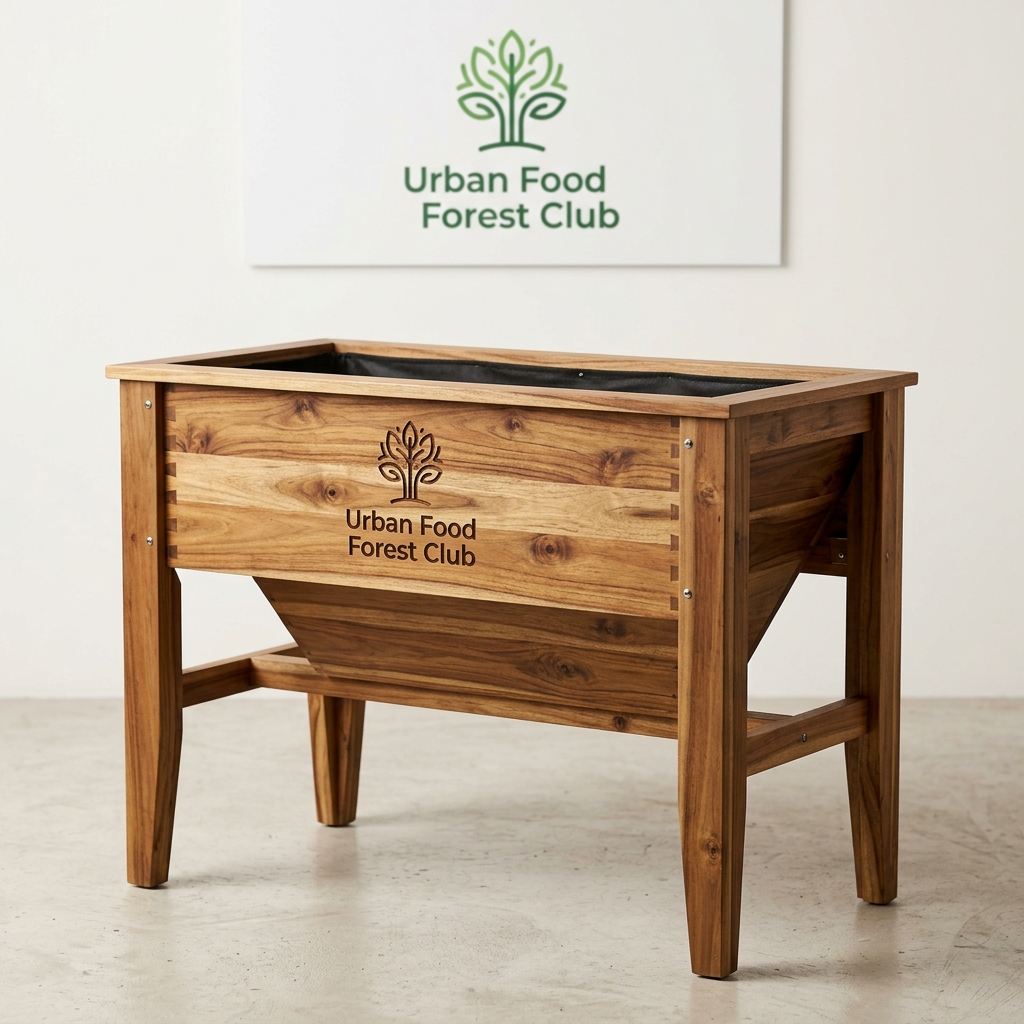 Acacia Wood V-Shape Raised Planter