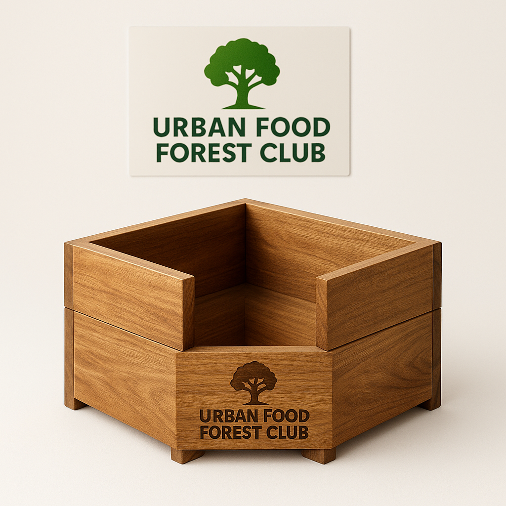 Jackfruit Wood Corner Step Planter