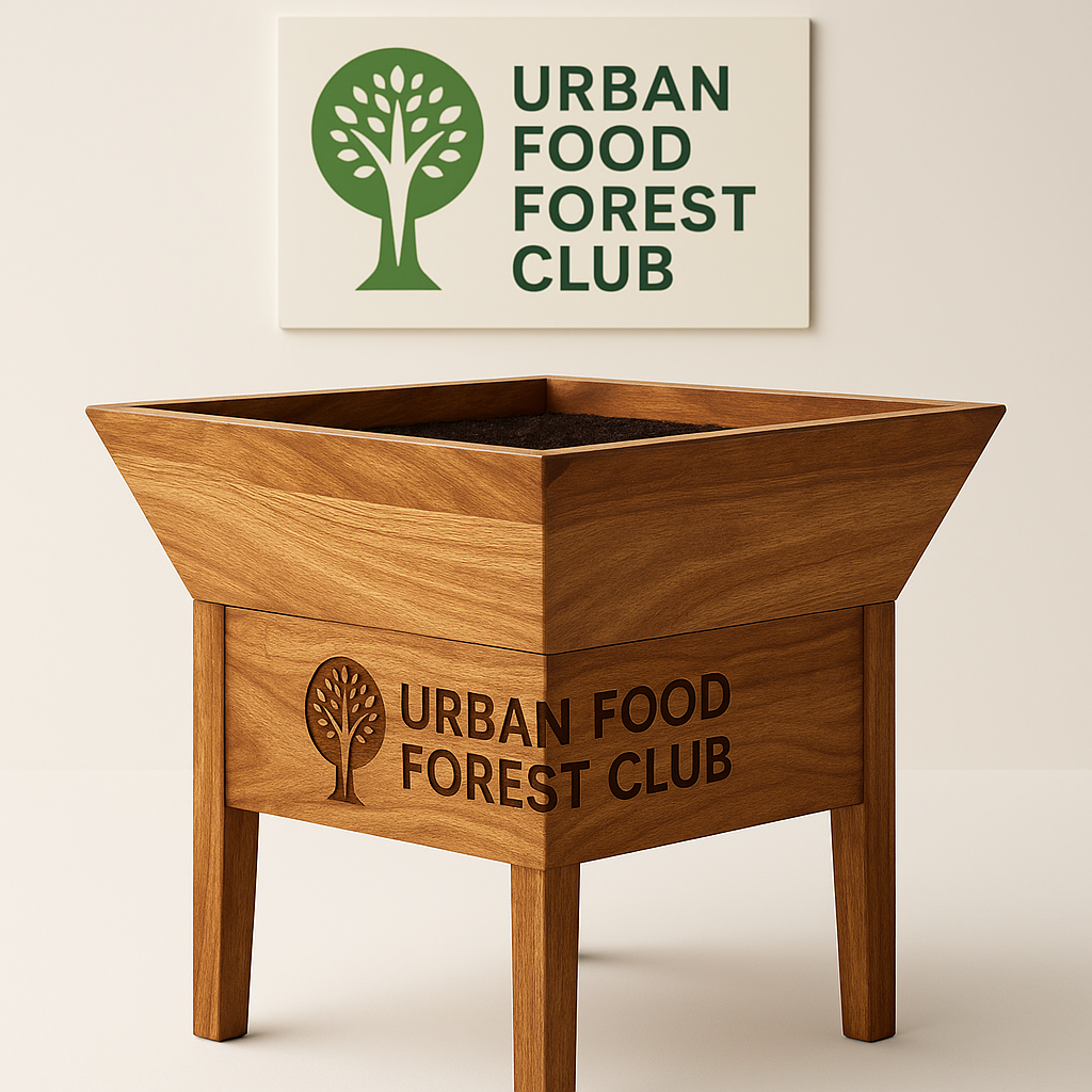 Jackfruit Wood V-Shape Raised Planter