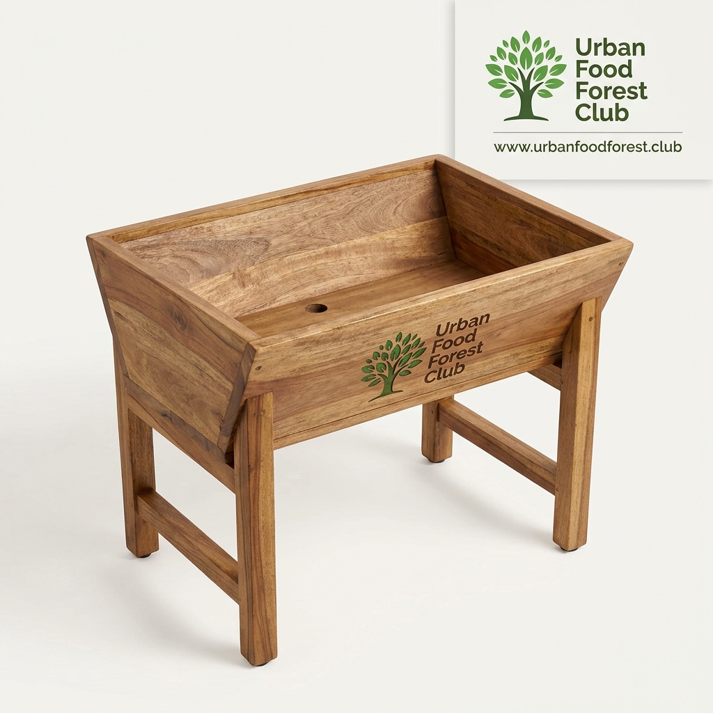 Mango Wood V-Shape Raised Planter
