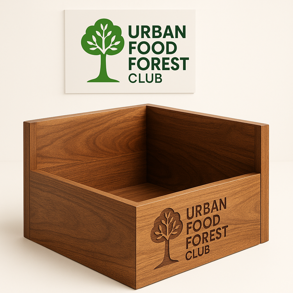 Neem Wood Corner Step Planter