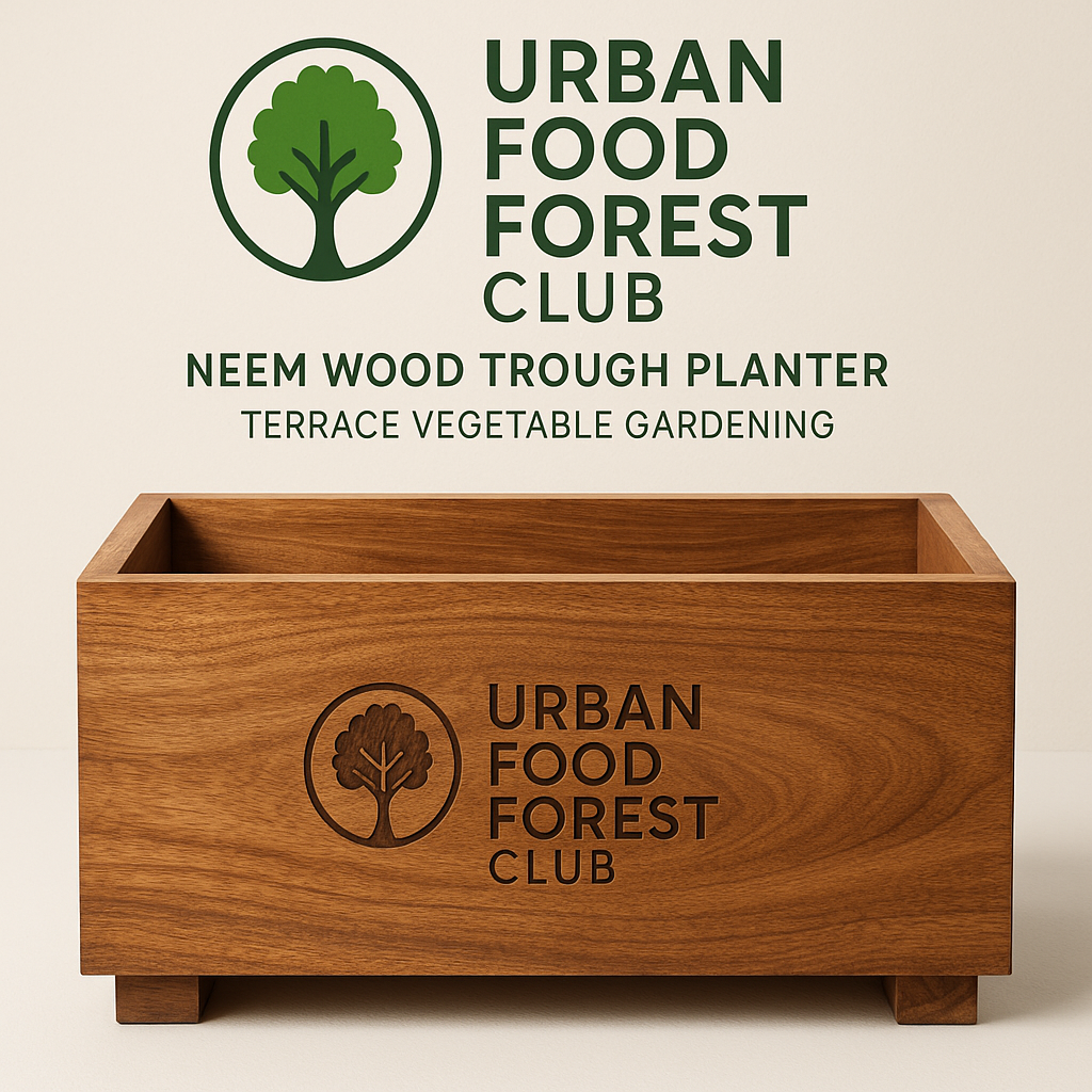 Neem Wood Trough Planter