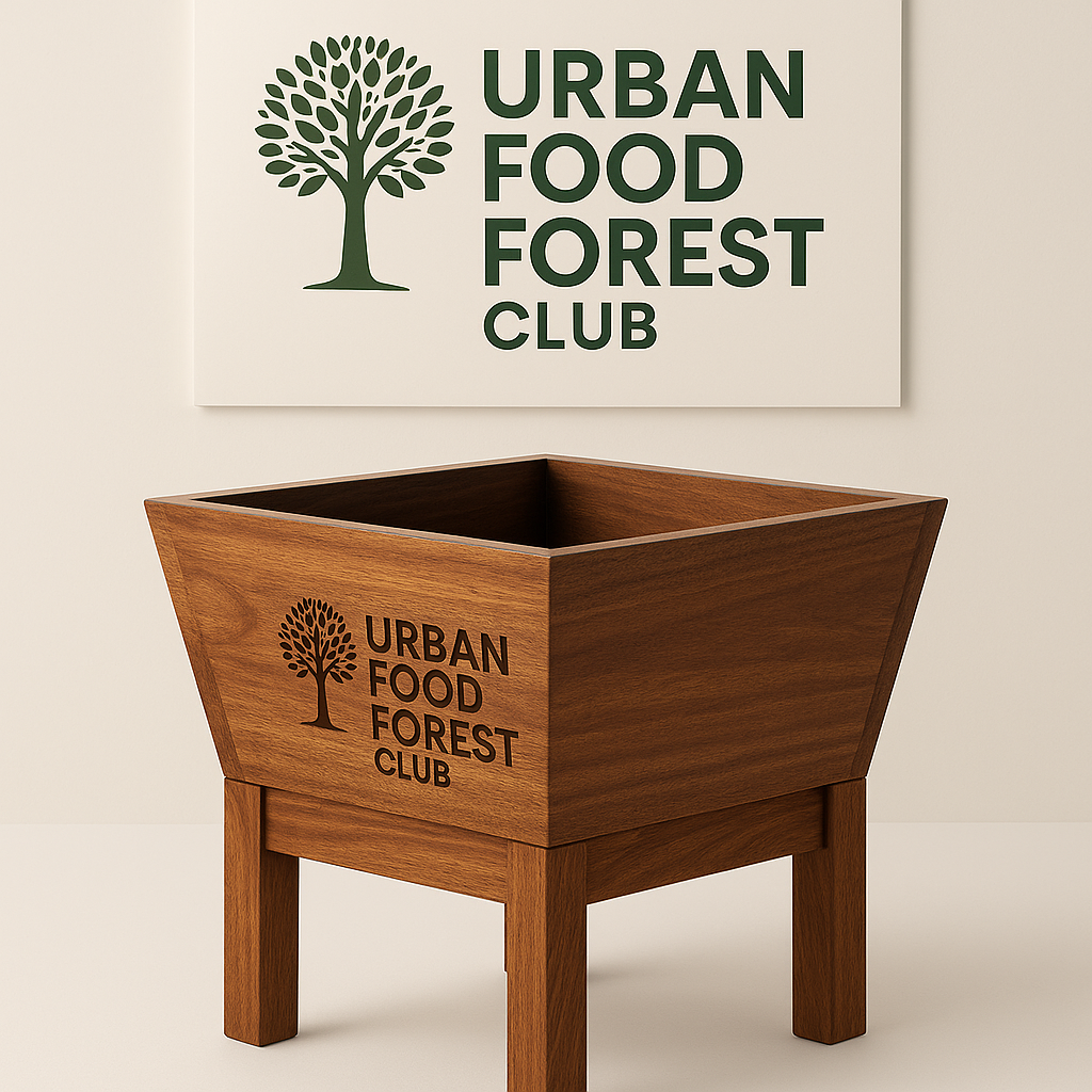 Neem Wood V-Shape Raised Planter