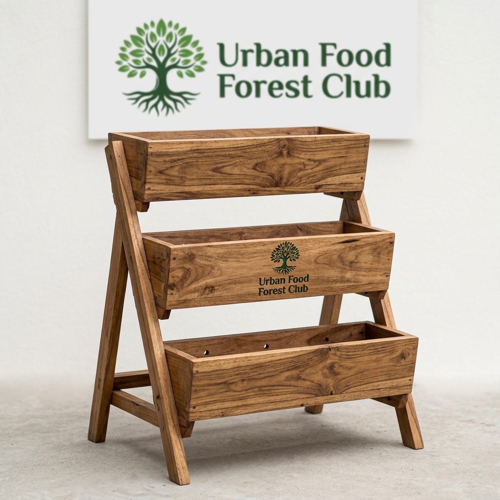 Sal Wood 3-Tier Vertical Planter
