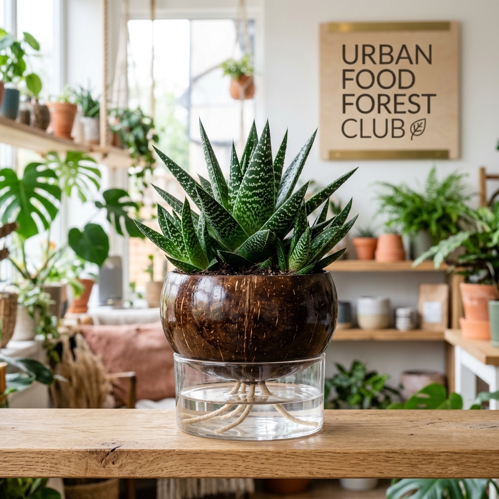Corporate Gifting Bundle: Gasteria bicolor in Coconut Shell